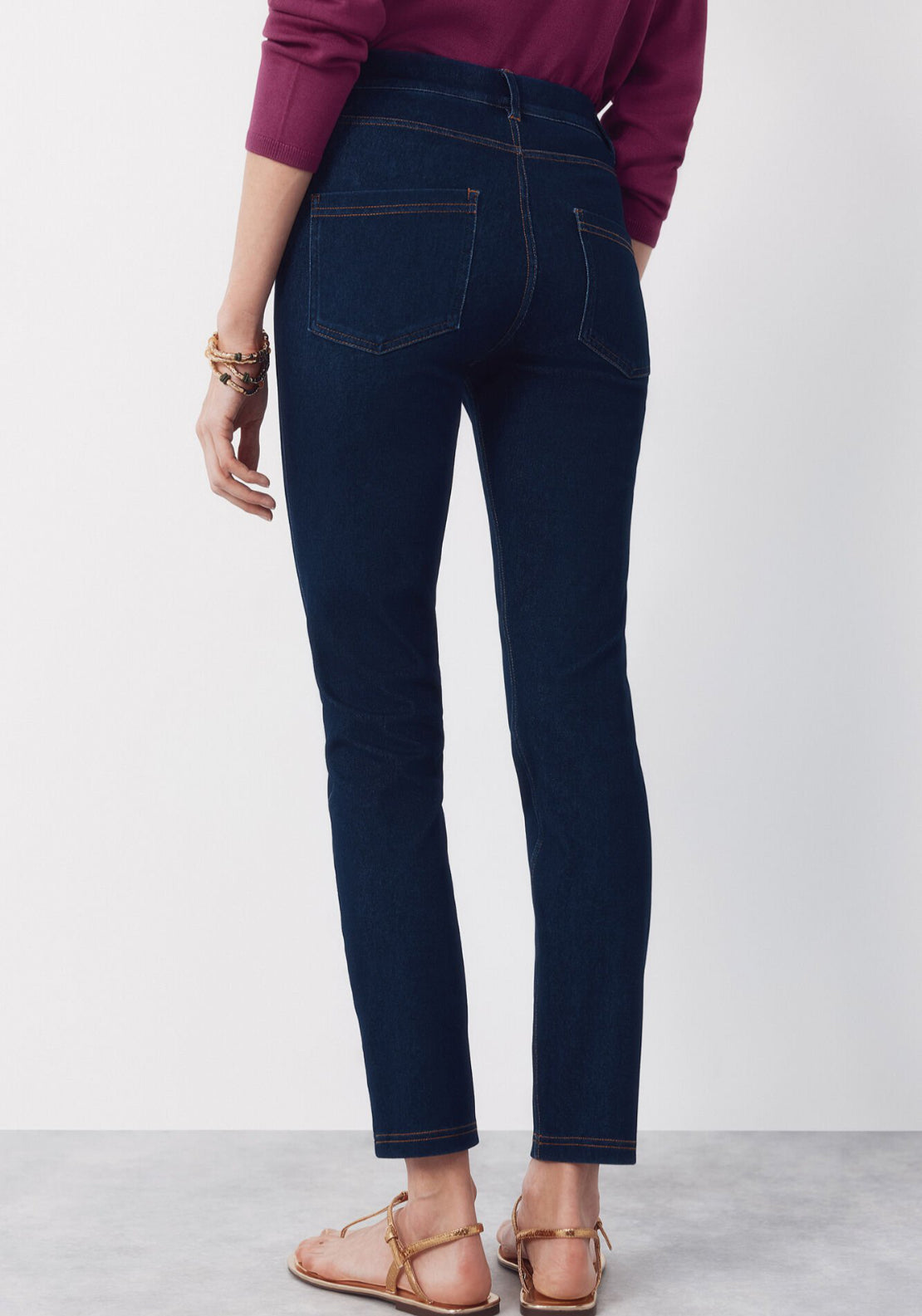 Cortefiel Jersey Knit Denim Legging - Blue 2 Shaws Department Stores