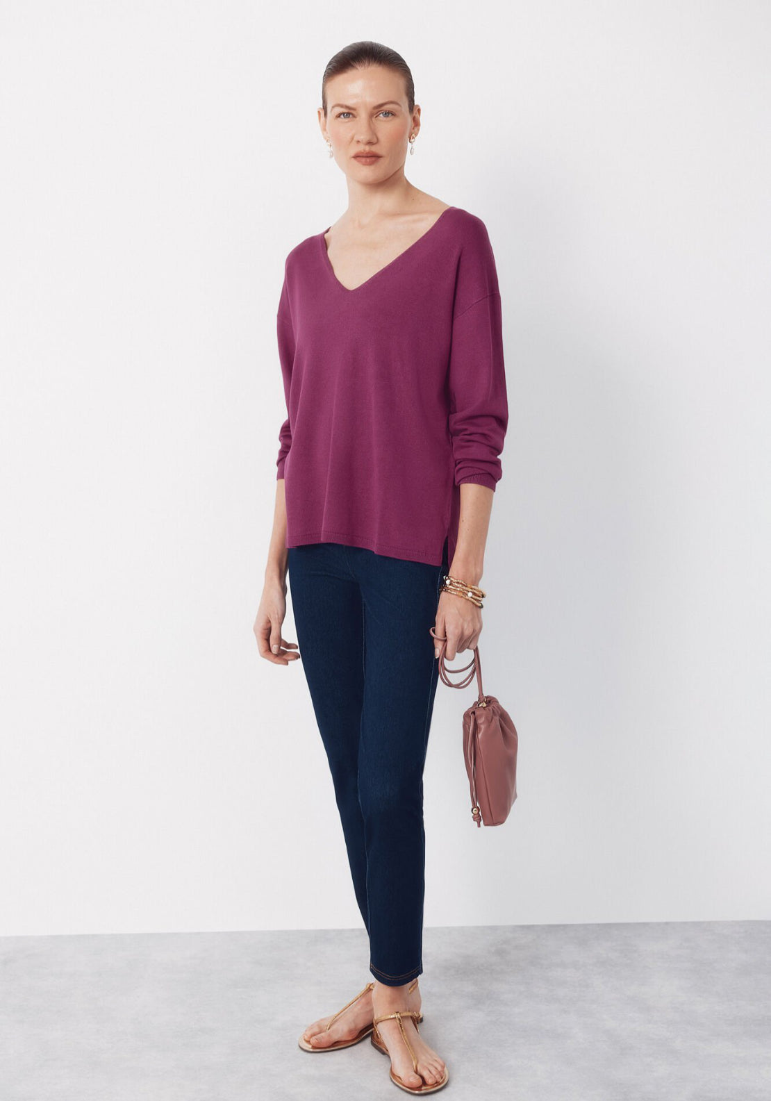 Cortefiel Jersey Knit Denim Legging - Blue 5 Shaws Department Stores