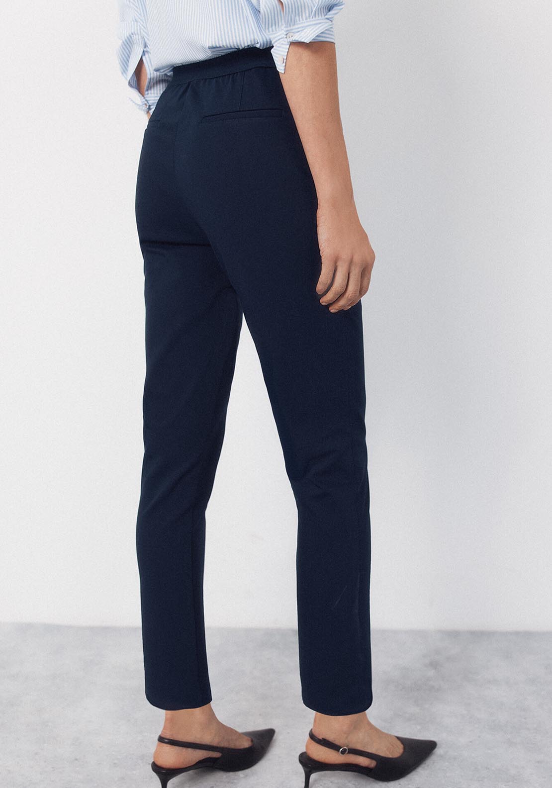 Skinny Stretch Trousers - Blue