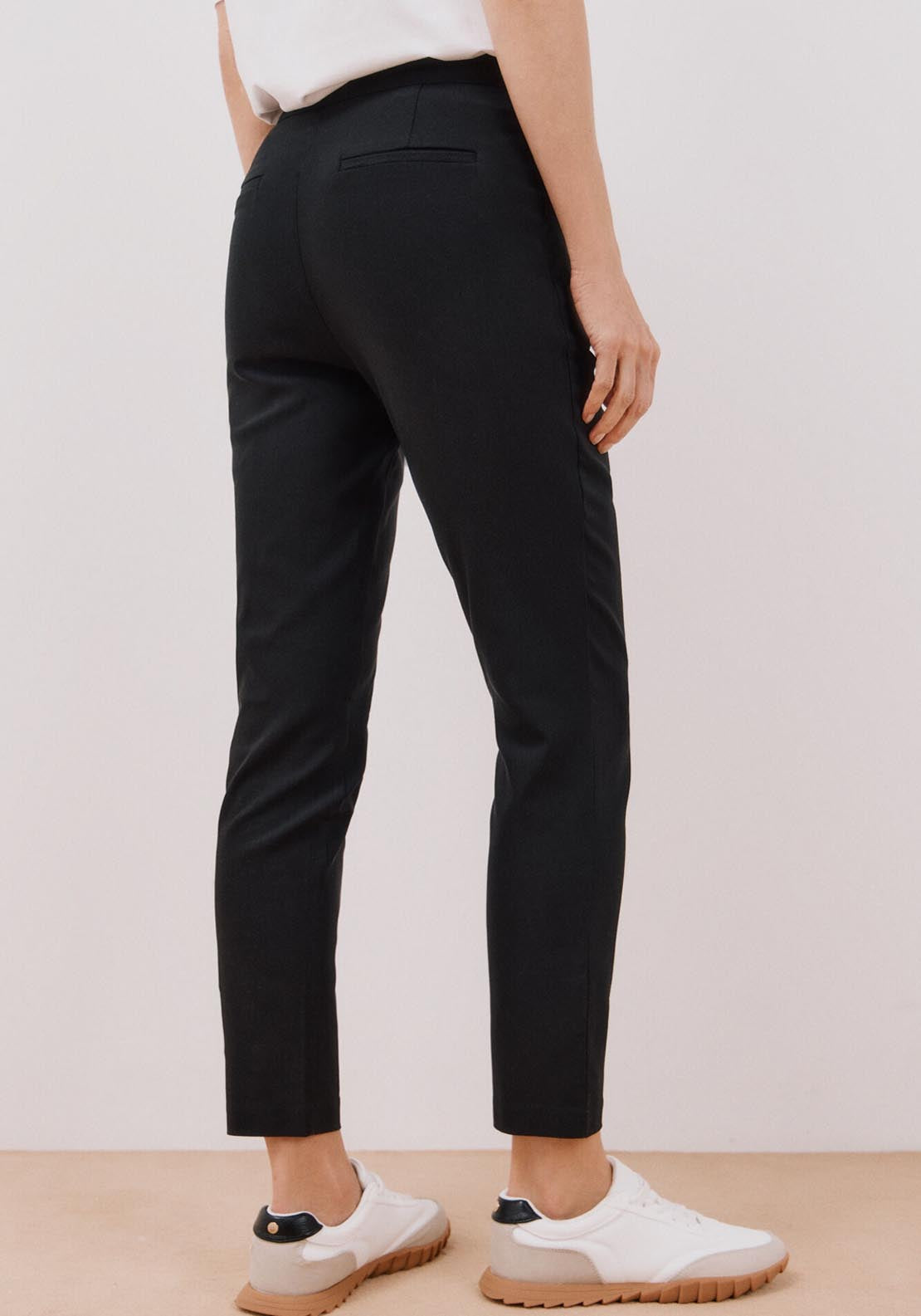 Cortefiel Super Stretch Skinny Pants - Black 4 Shaws Department Stores