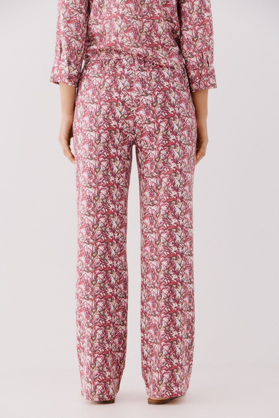 Cortefiel Printed Fluid Trousers - Multicoloured 8 Shaws Department Stores