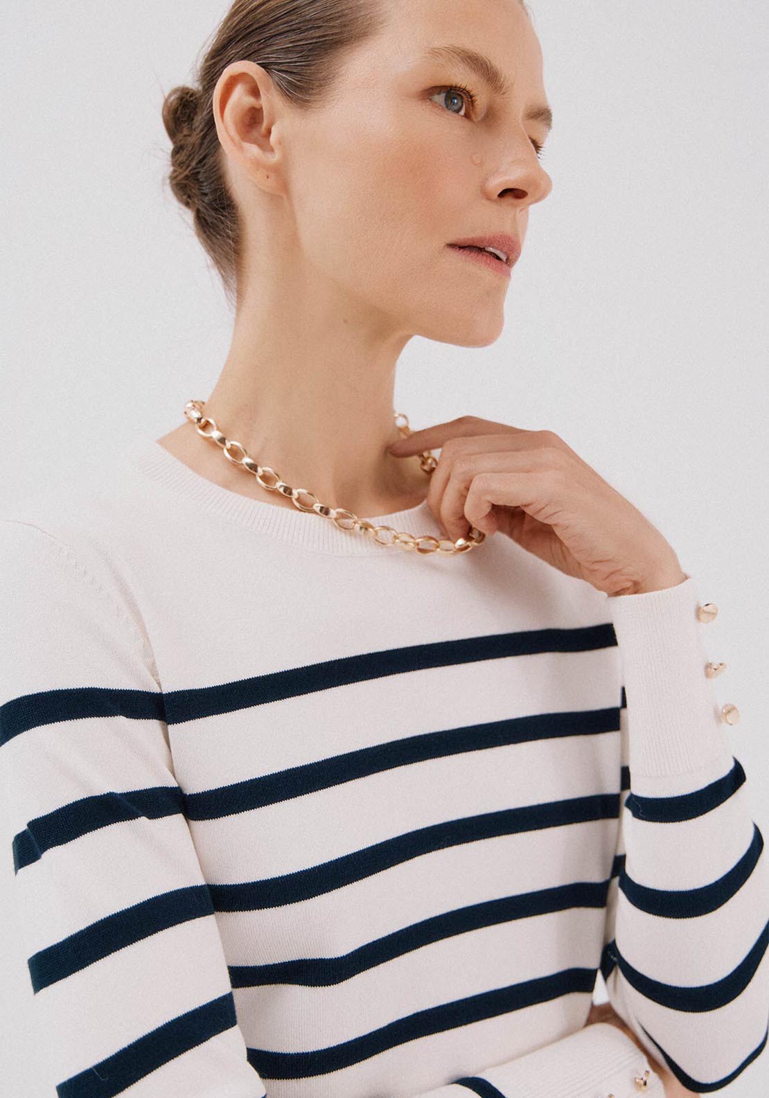 Short Sleeve Sweater - Cream