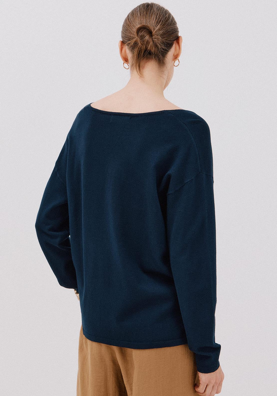 V Neck Sweater - Blue
