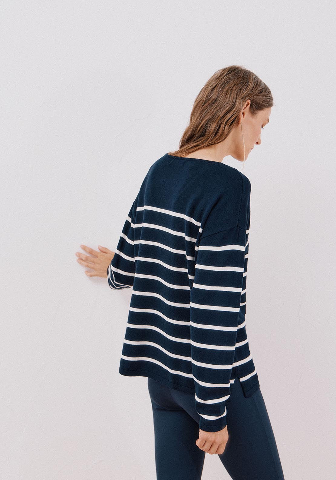 V Neck Sweater - Blue