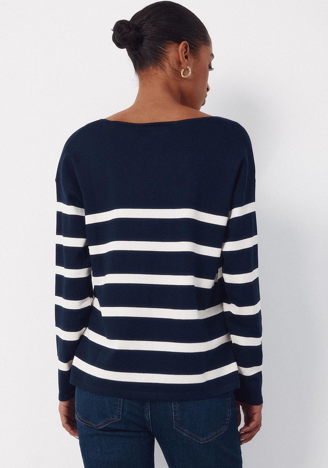 V Neck Jumper - Blue