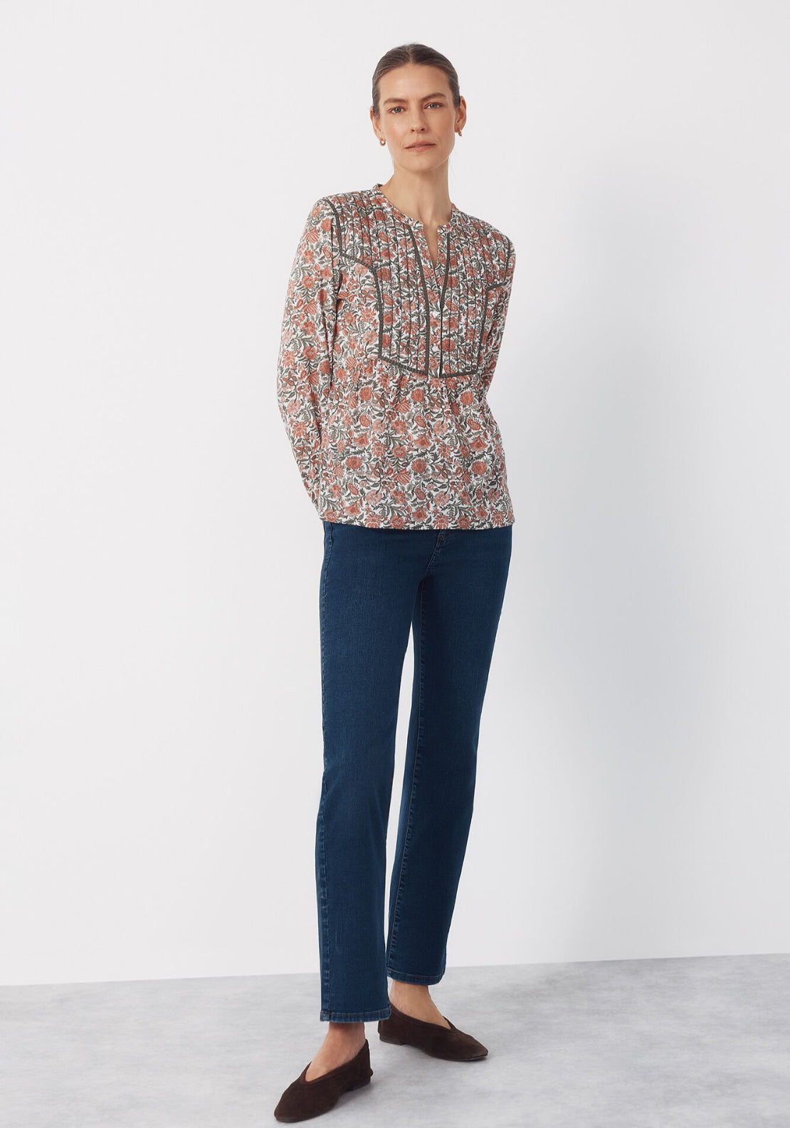 Cortefiel Striped Jersey Knit Jumper - White 5 Shaws Department Stores