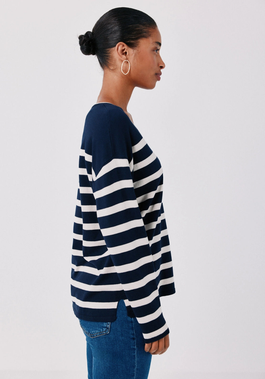 V-Neck Jumper - Blue Print