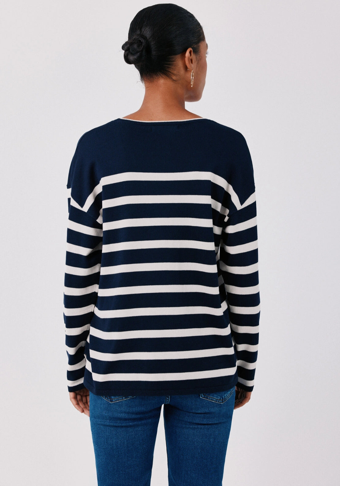 V-Neck Jumper - Blue Print