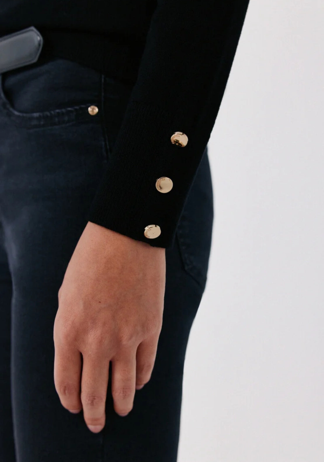 Cosy Crew Neck Sweater - Black