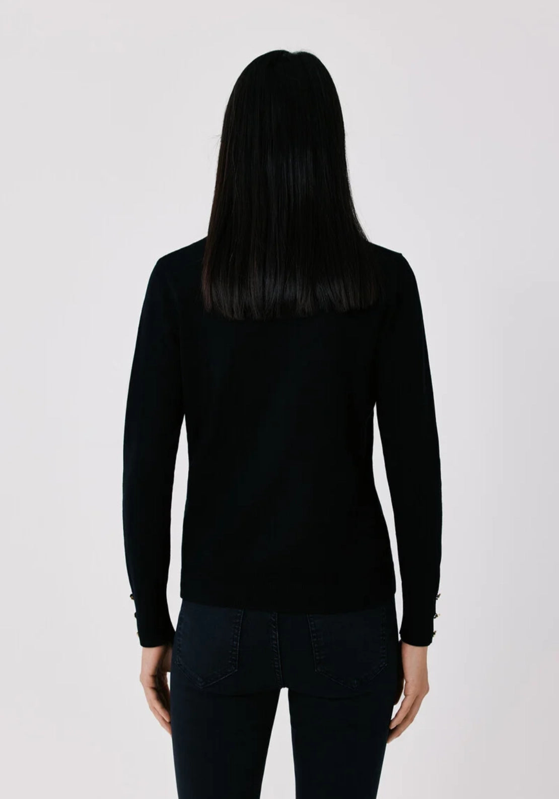 Cosy Crew Neck Sweater - Black