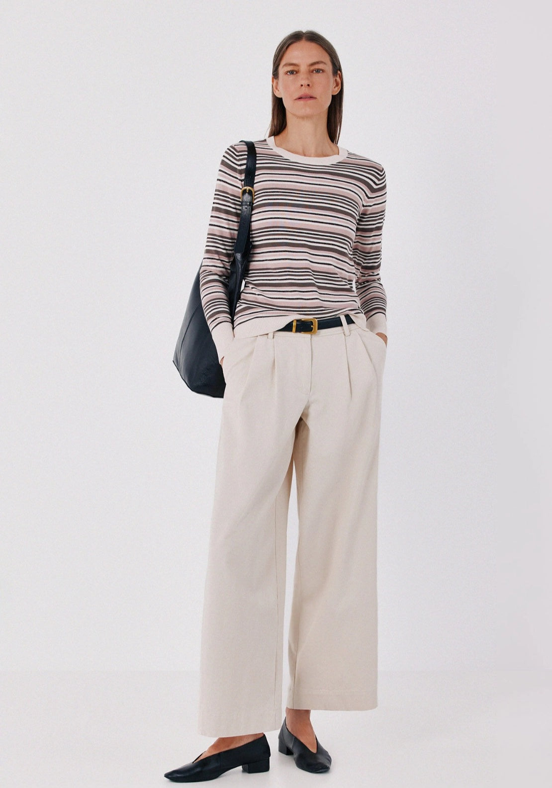 Lurex Striped Knit Jumper - Multicoloured