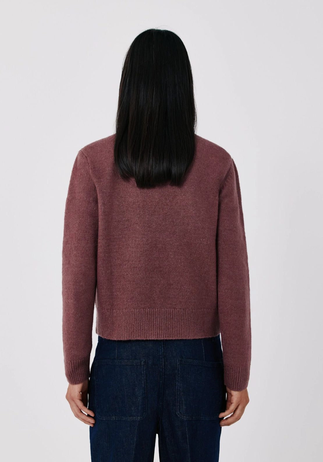 Floral Embroidered Knit Jumper - Purple/lilac