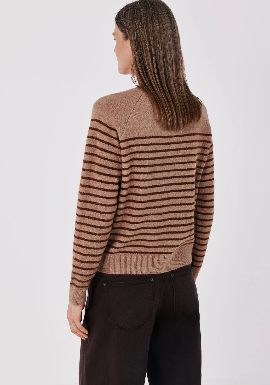 Button Accent Soft Jumper - Tan