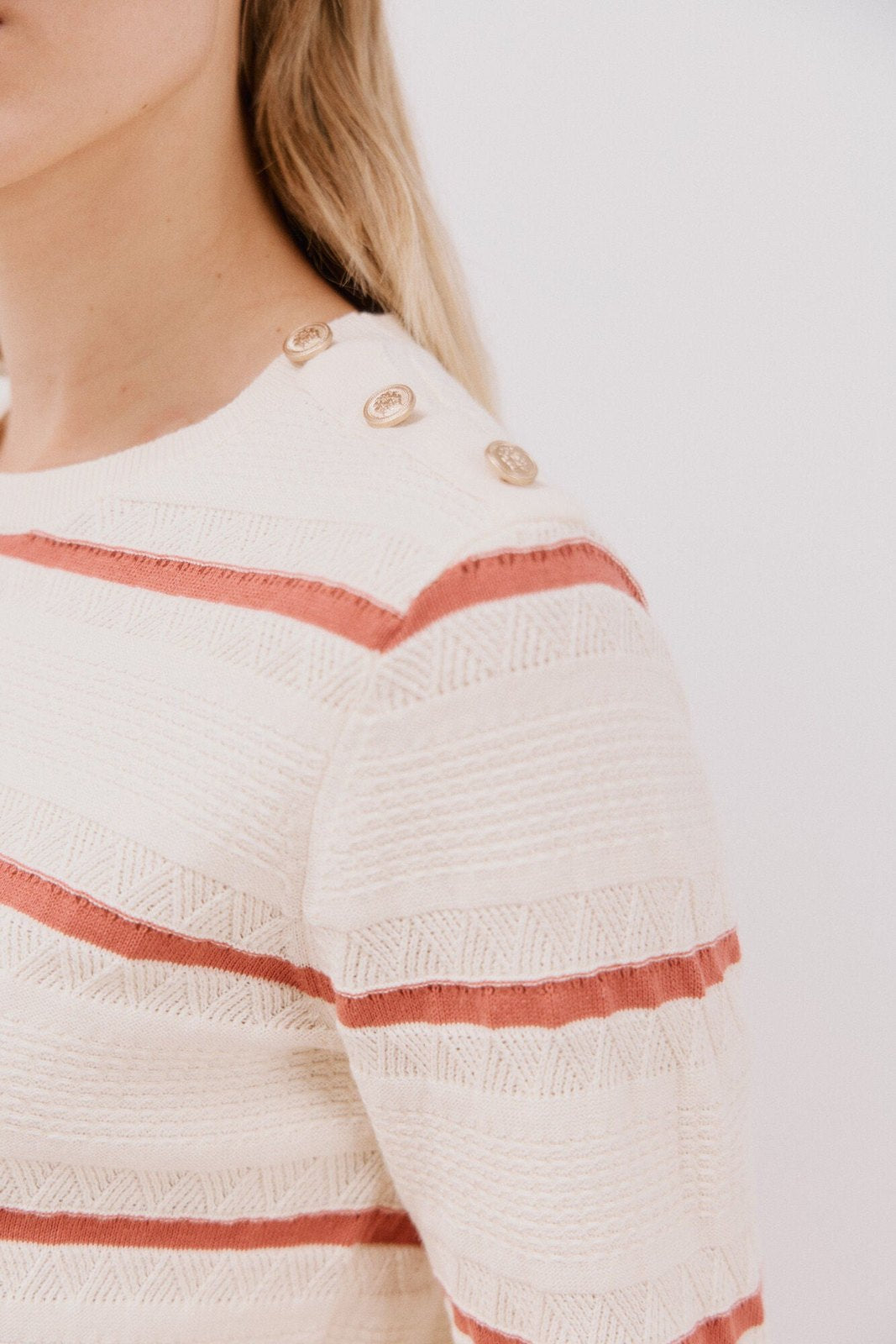 Cortefiel Two- buttons jersey - Pink 6 Shaws Department Stores