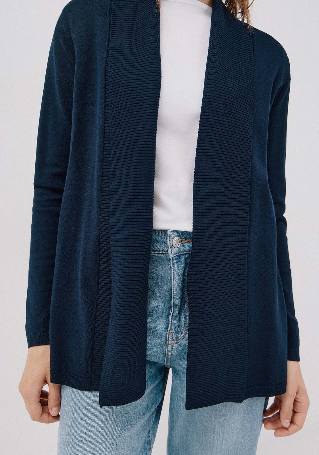 Shawl Collar Jacket - Blue