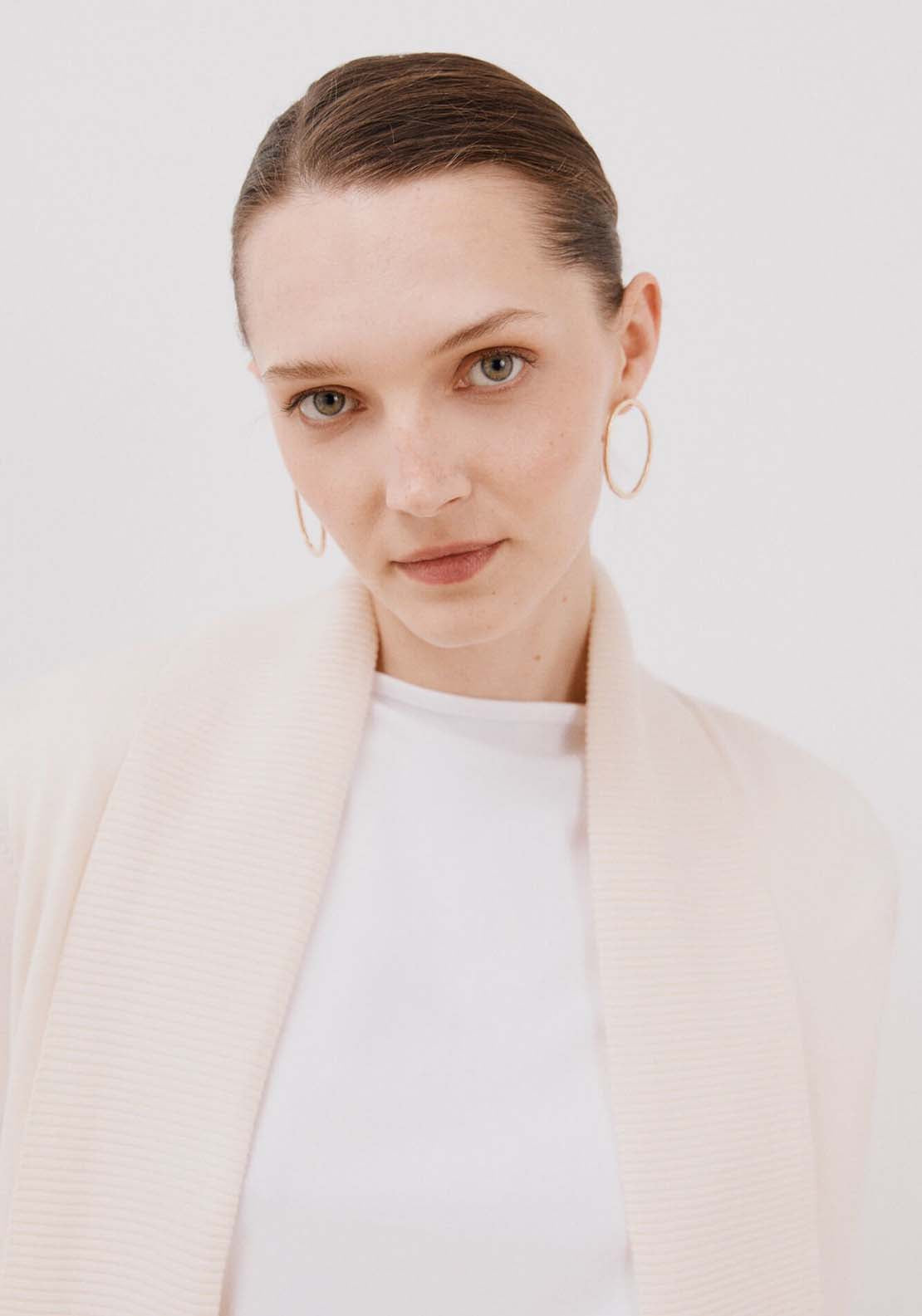 Shawl Collar Jacket - Cream