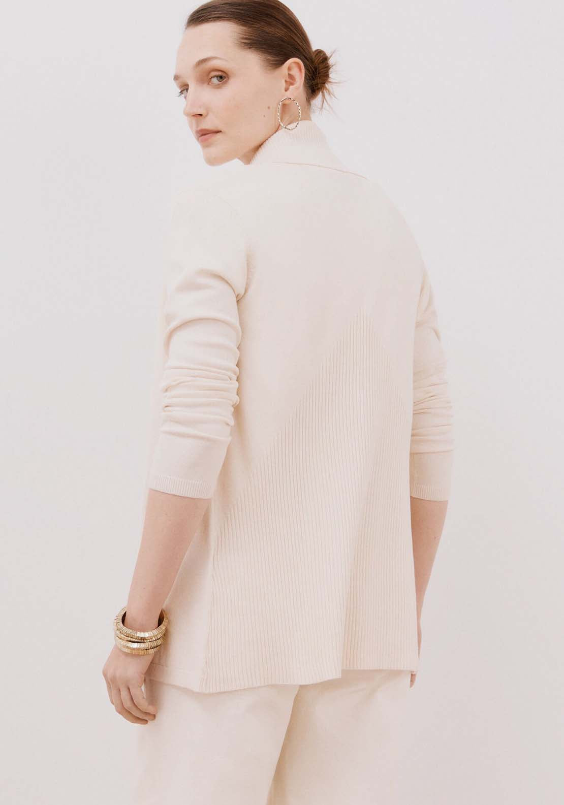 Shawl Collar Jacket - Cream