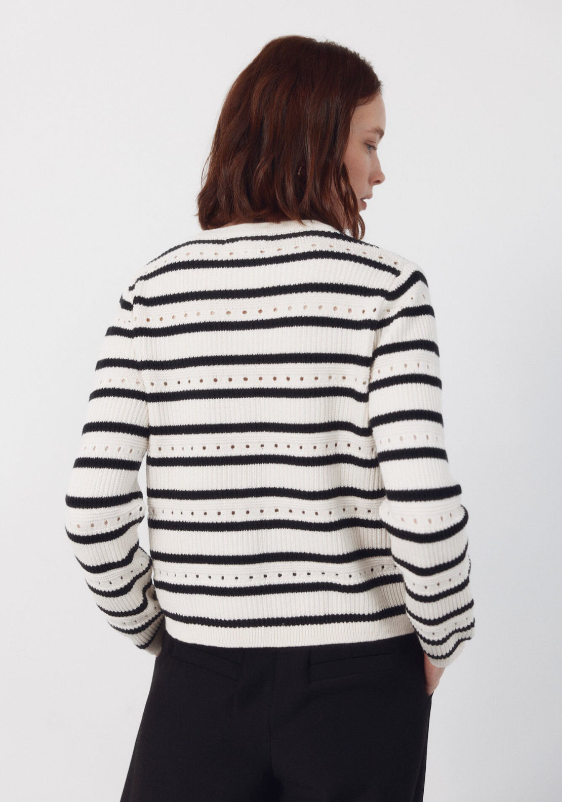 Cortefiel Short Buttoned Cotton Jacket - Cream 2 Shaws Department Stores