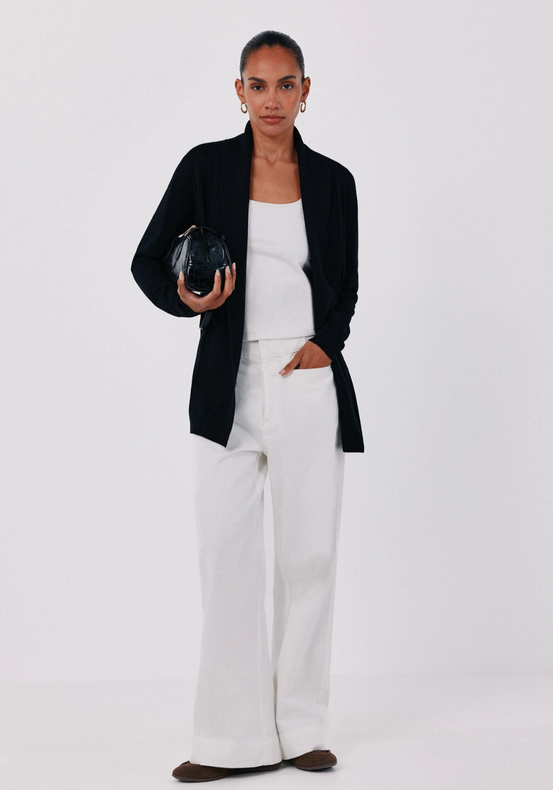 Shawl Collar Cardigan - Black