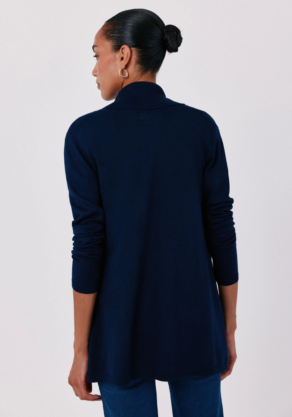 Shawl Collar Cardigan - Navy