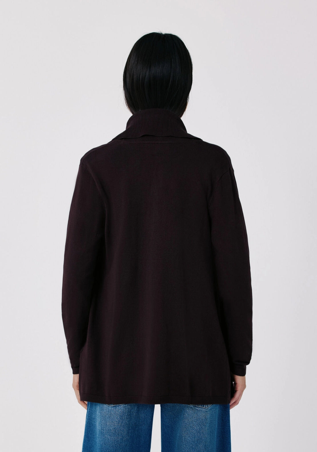 Shawl Collar Cardigan - Dark Brown