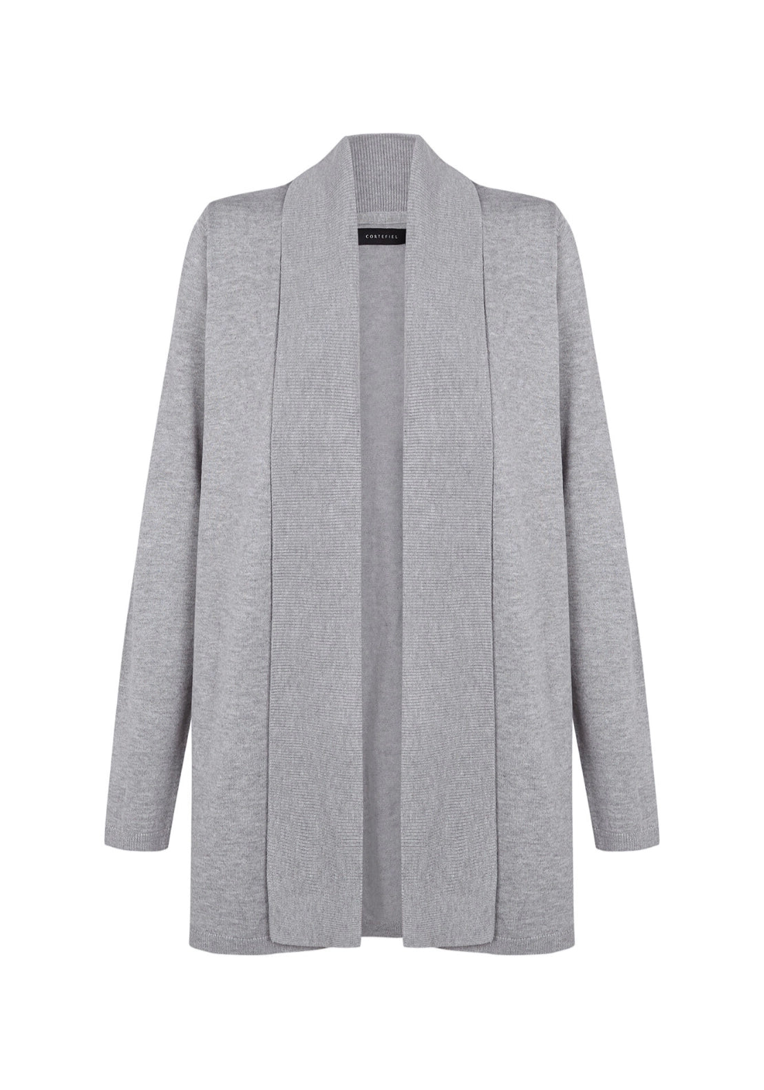 Shawl Collar Cardigan - Light Grey