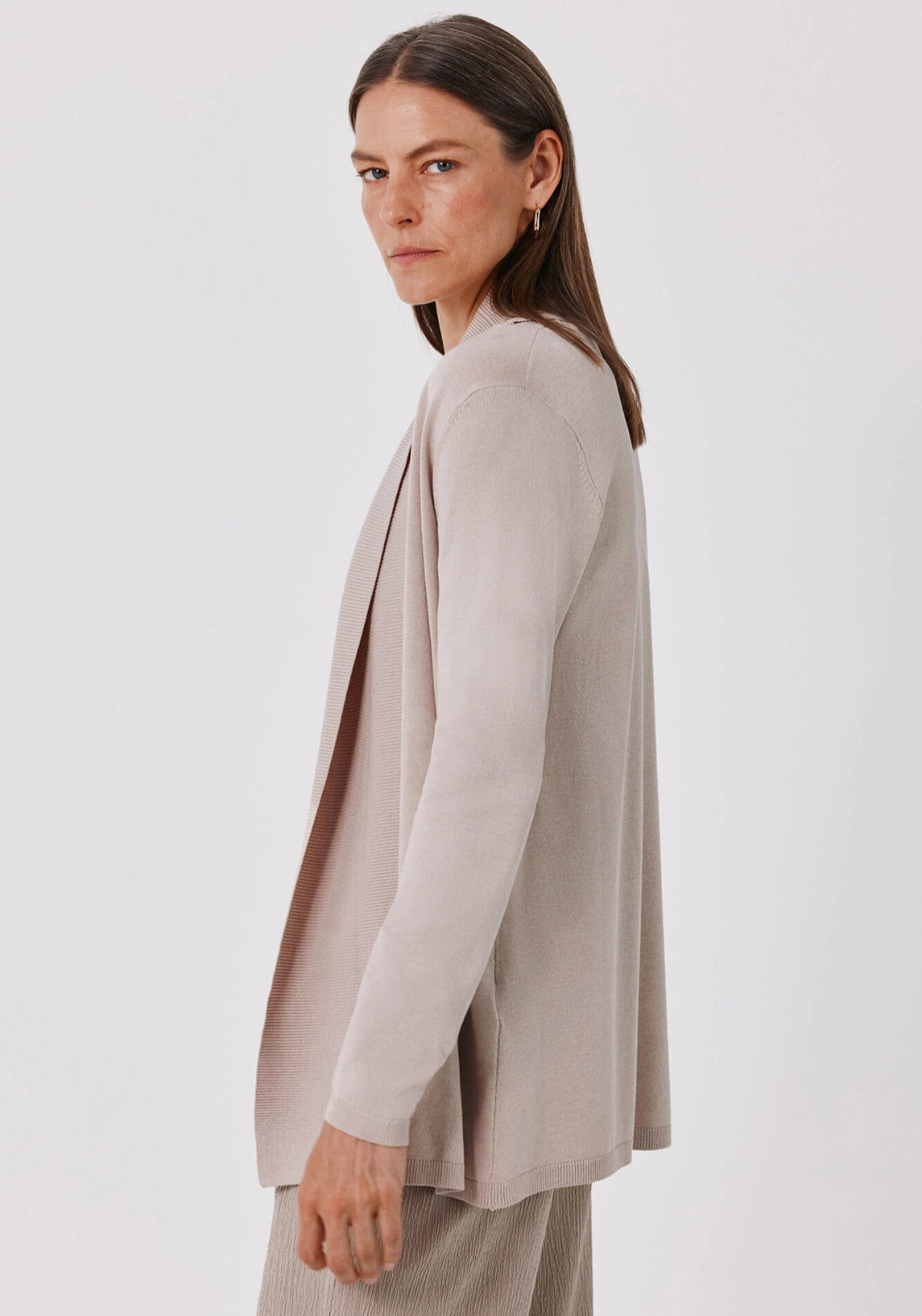 Shawl Collar Cardigan - Cream