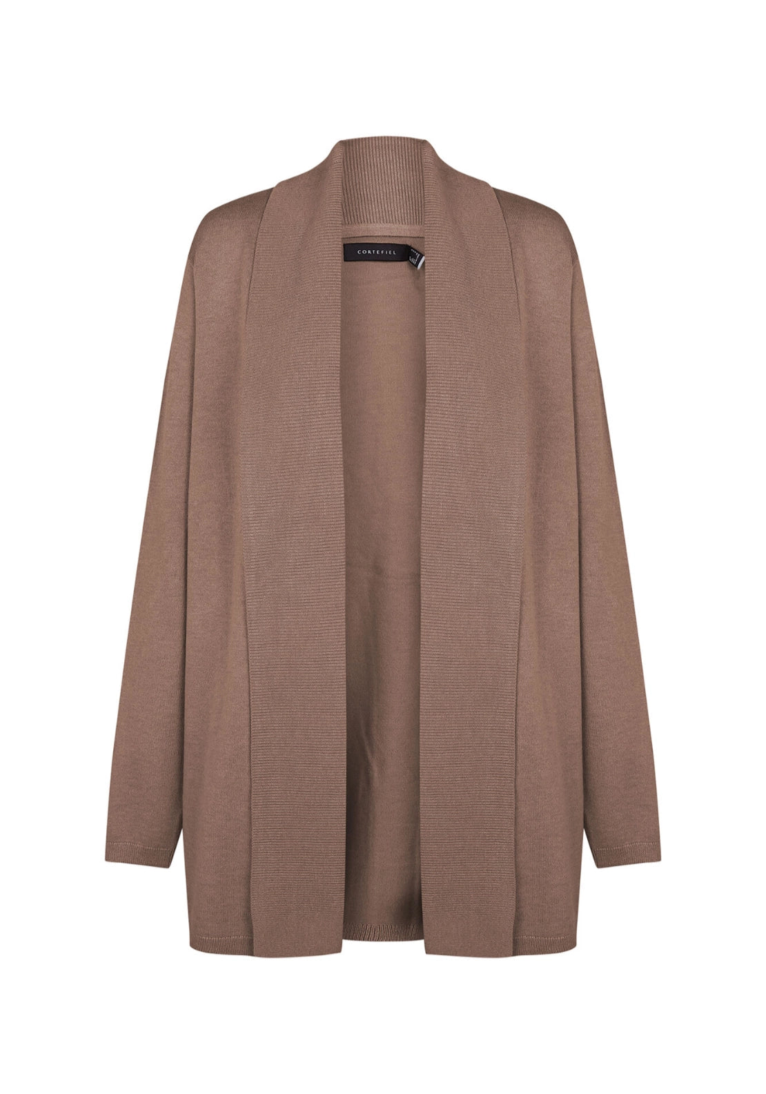 Shawl Collar Cardigan - Beige