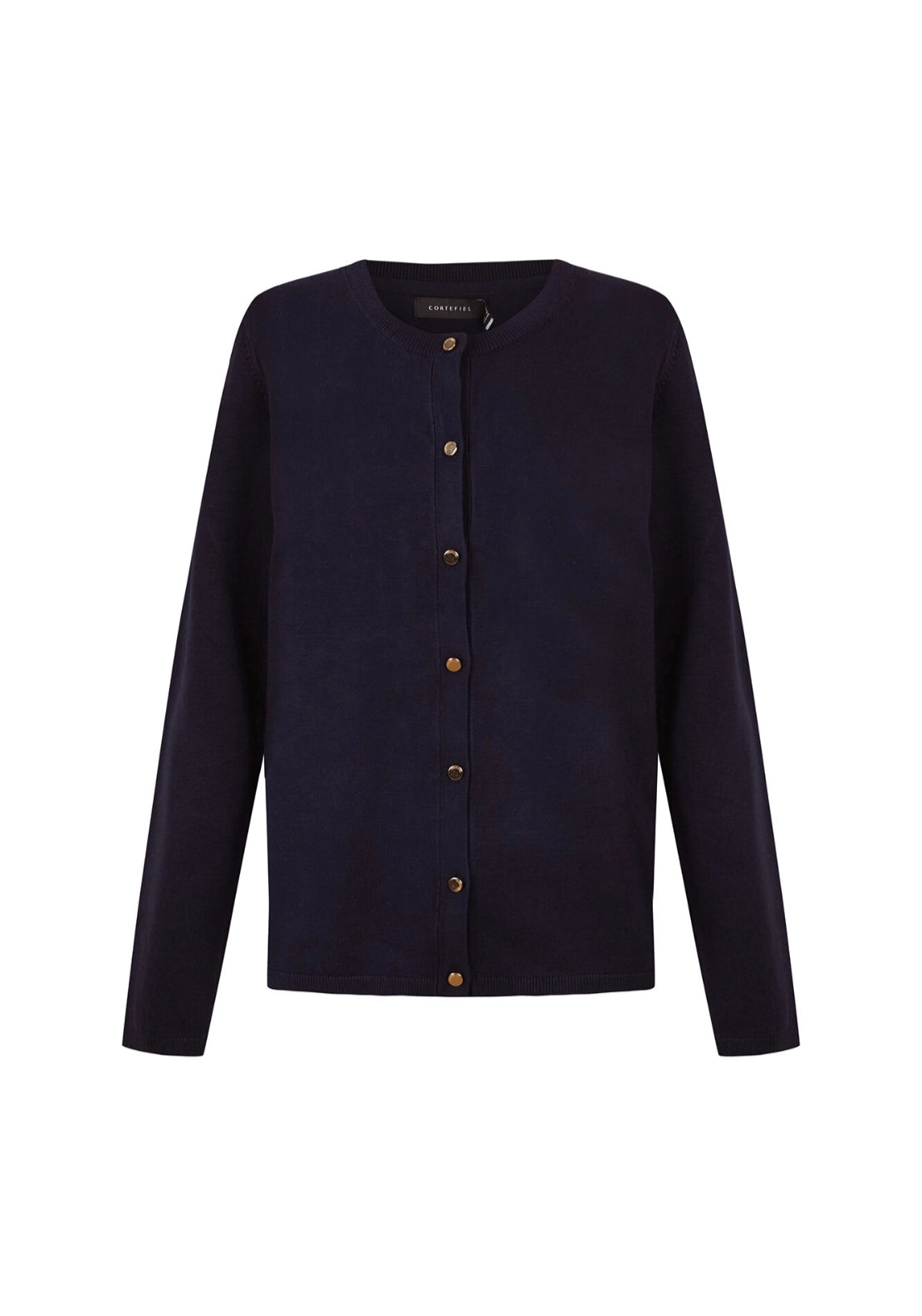 Basic Knit Cardigan - Navy
