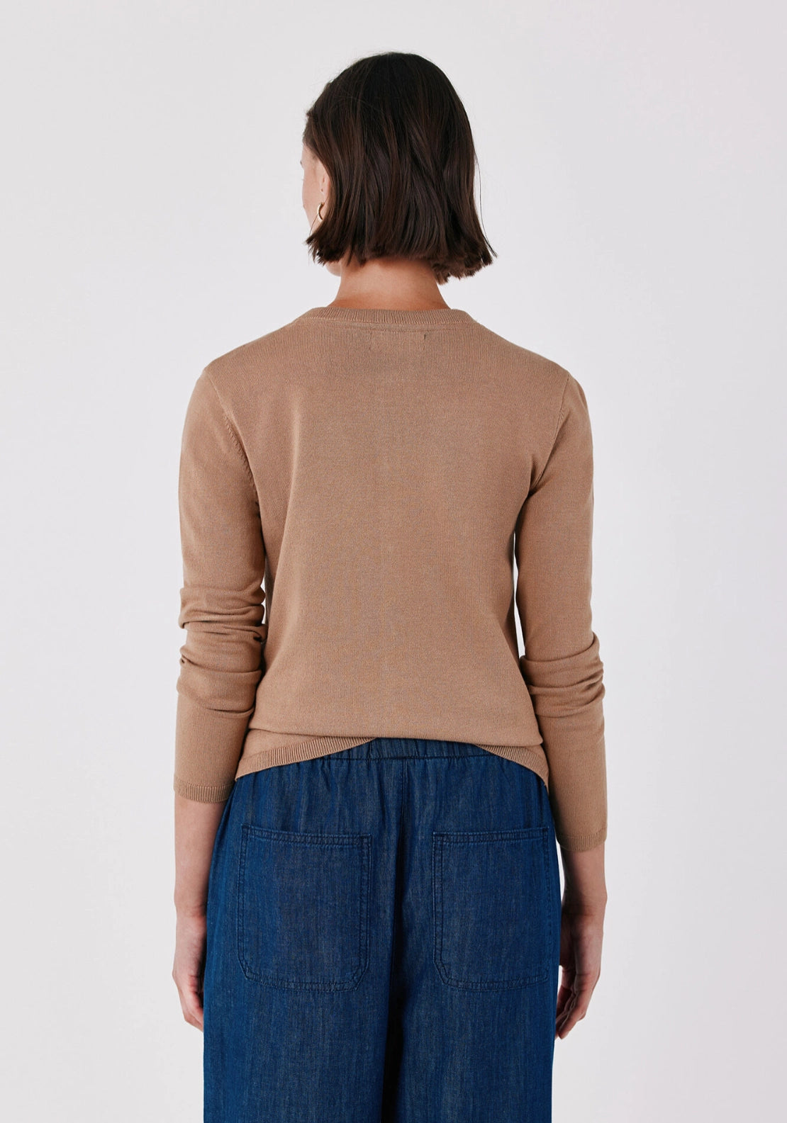 Basic Knit Cardigan - Sand