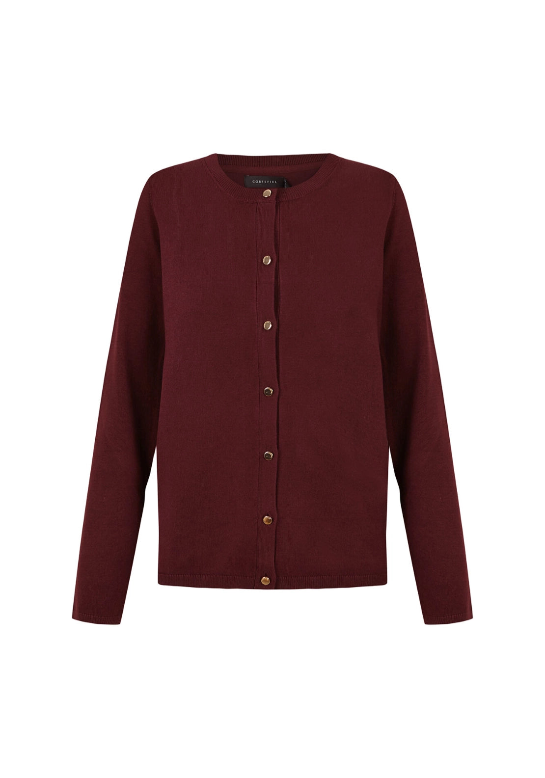 Basic Knit Cardigan - Red