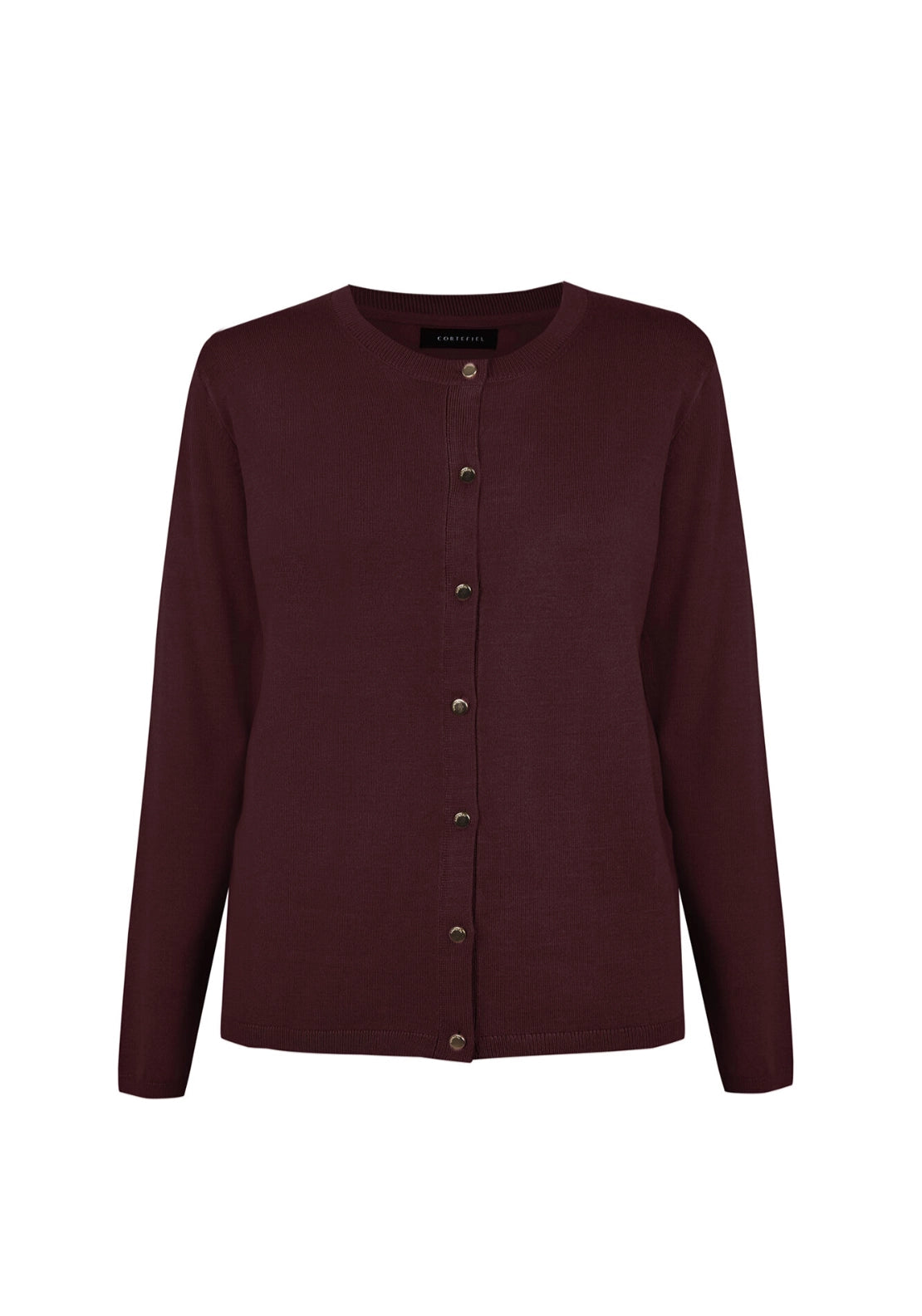 Basic Knit Cardigan - Red