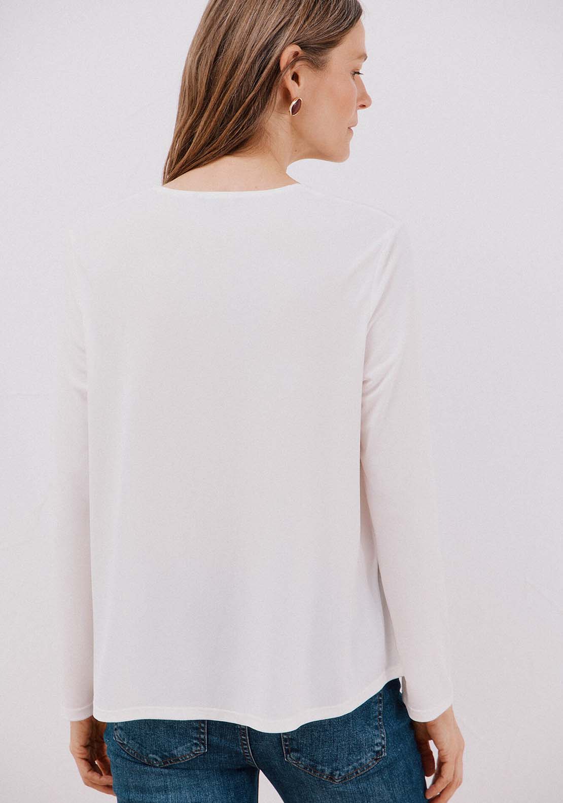 Fluid Pleated Top - Cream
