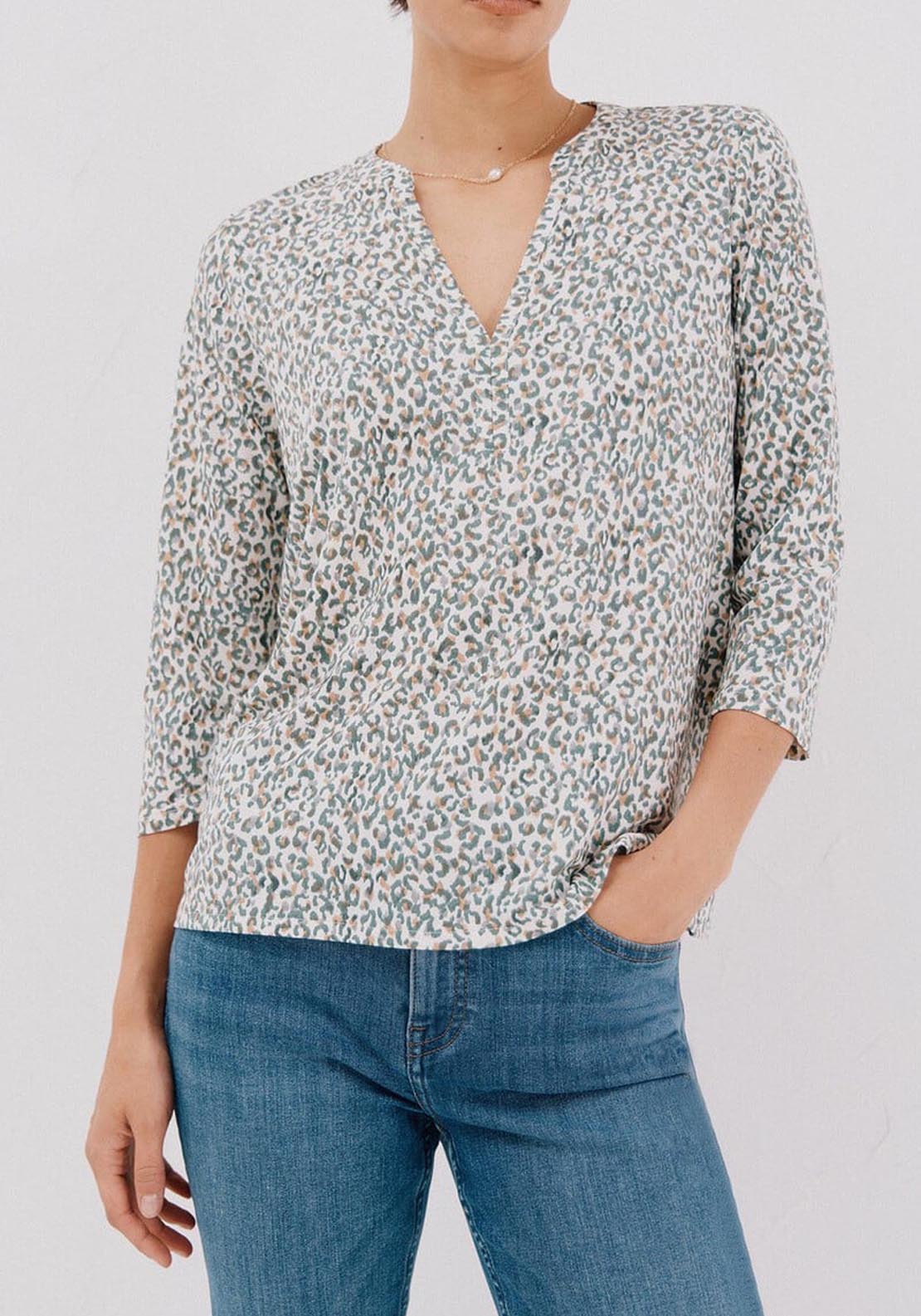 Basic Mandarin Neckline Shirt - Multicolour