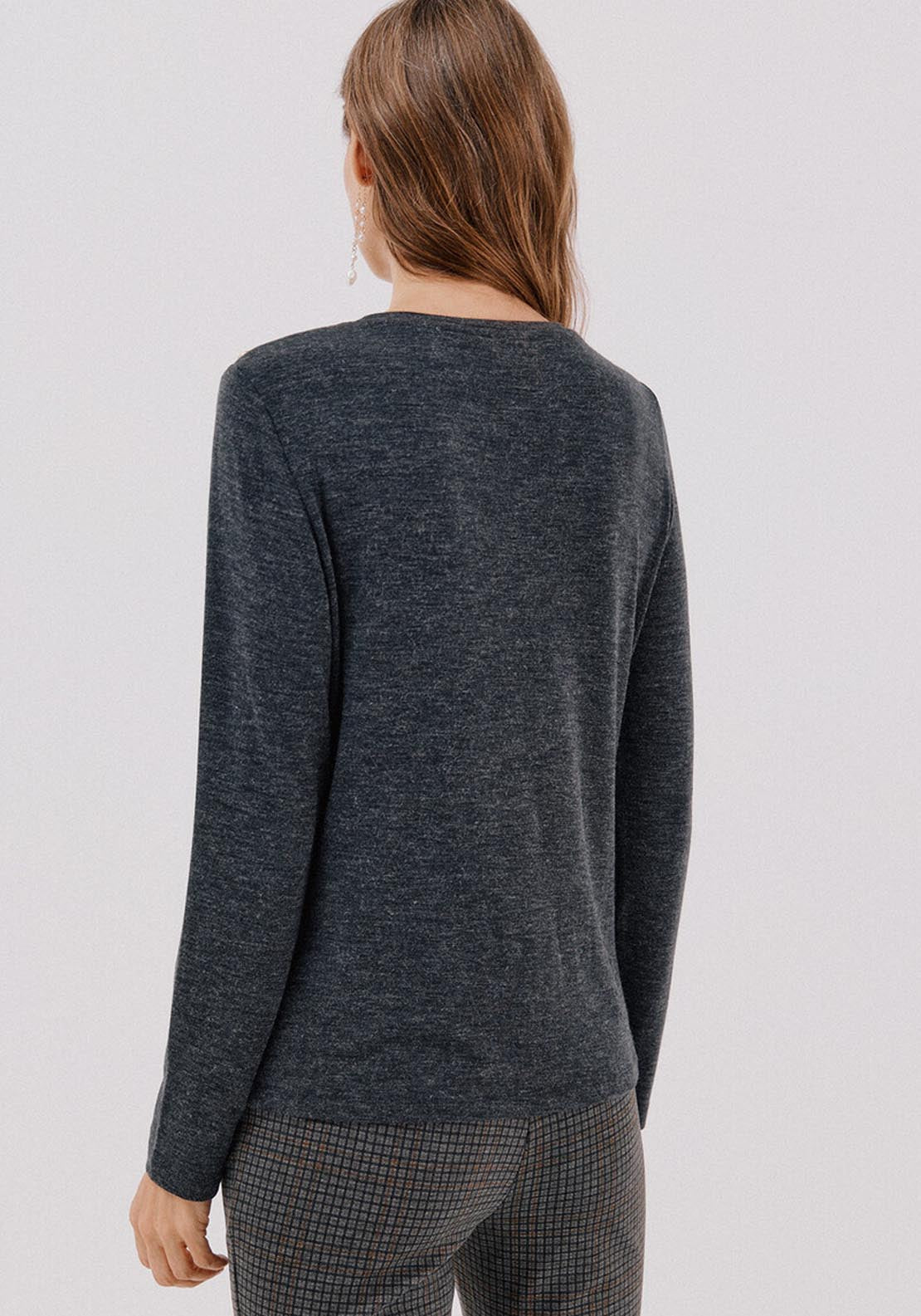 Buttons Box Shirt - Dark Grey