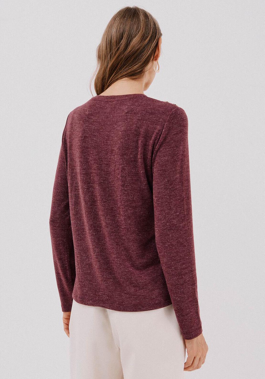 Buttons Box Shirt - Purple