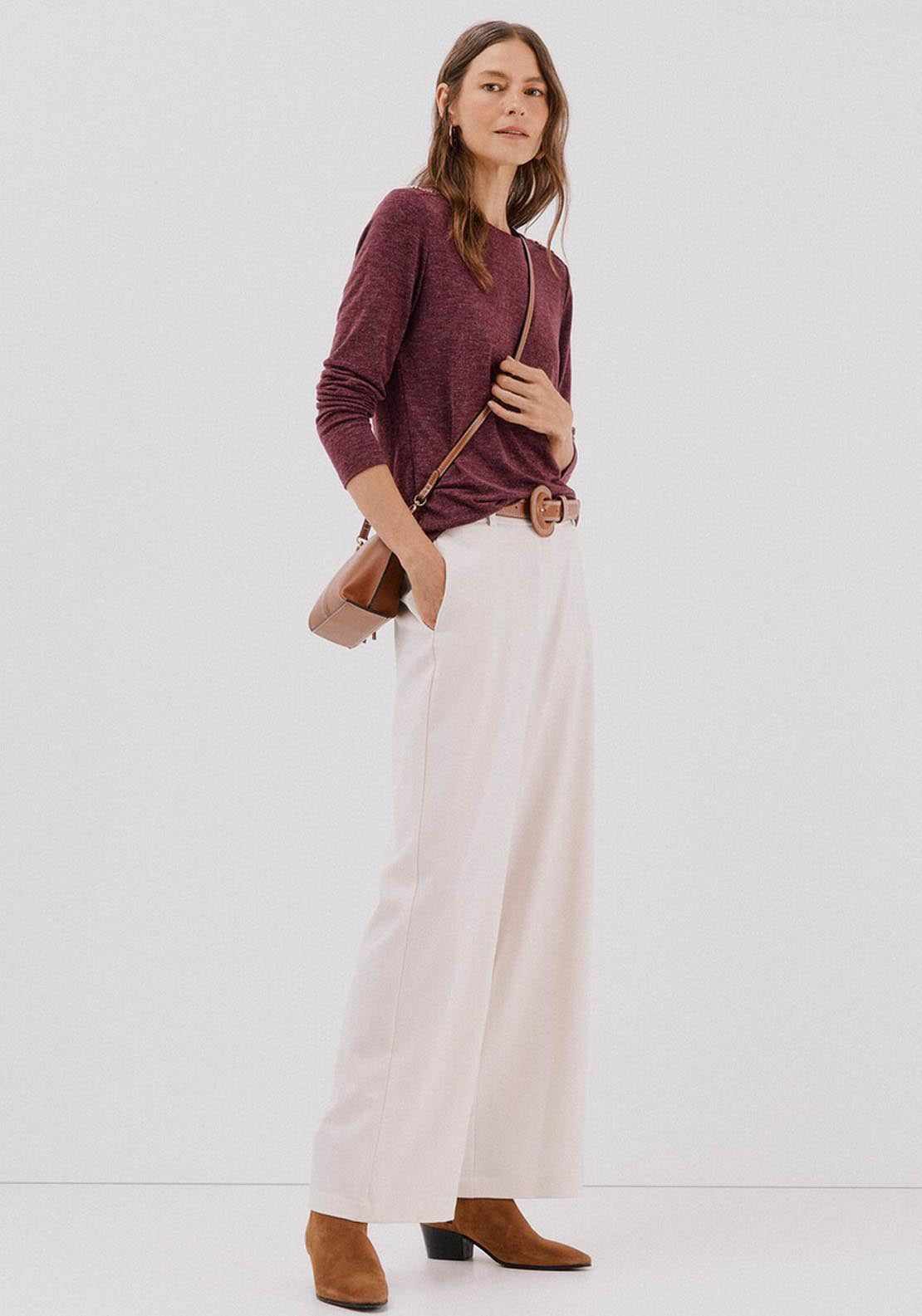 Buttons Box Shirt - Purple