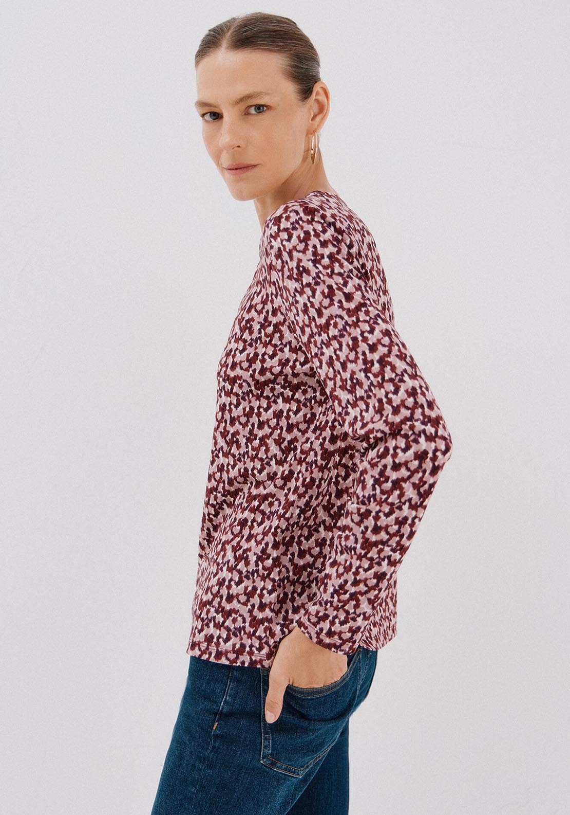 Cortefiel Gold Piece Neckline Top - Multicolour 3 Shaws Department Stores