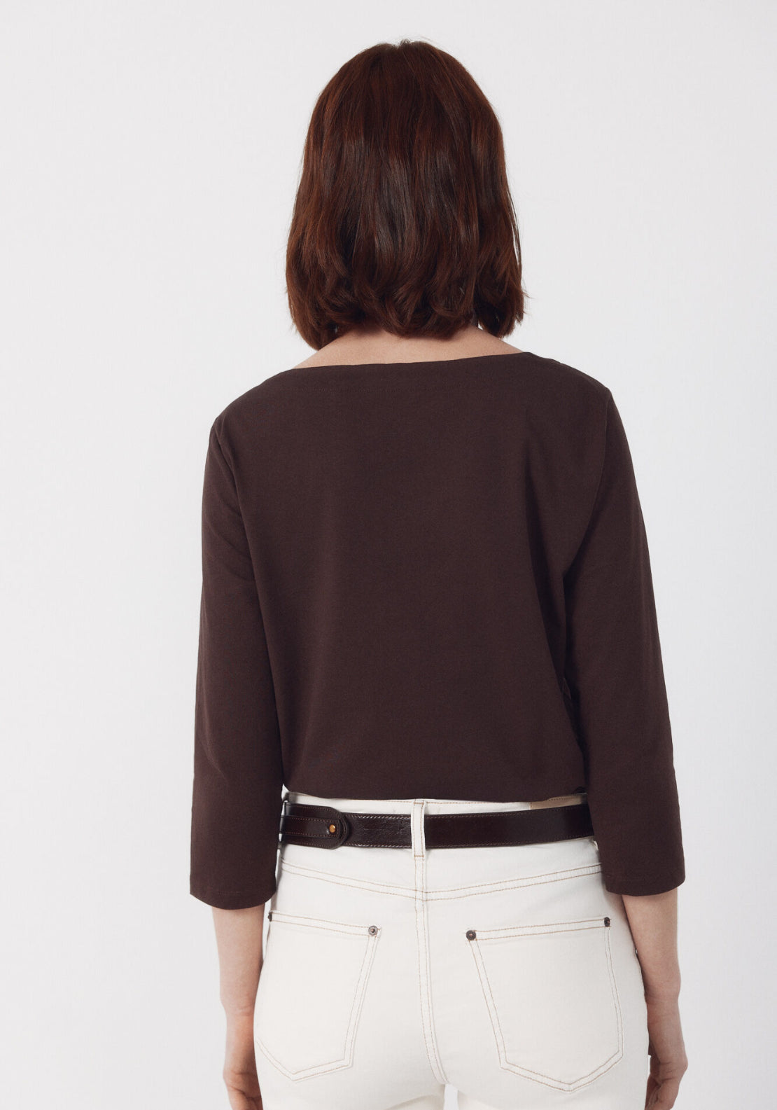Cortefiel Essential Lightweight T Shirt - Brown 2 Shaws Department Stores
