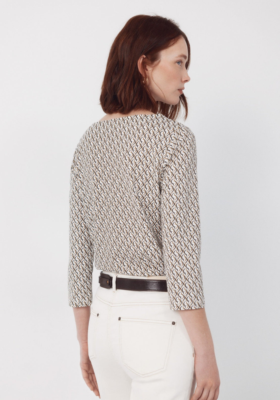 Cortefiel Essential Lightweight T Shirt - Brown 2 Shaws Department Stores