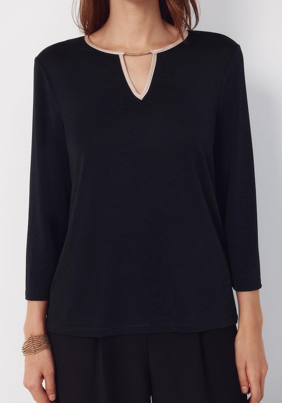 Top Teardrop Contrast - Black