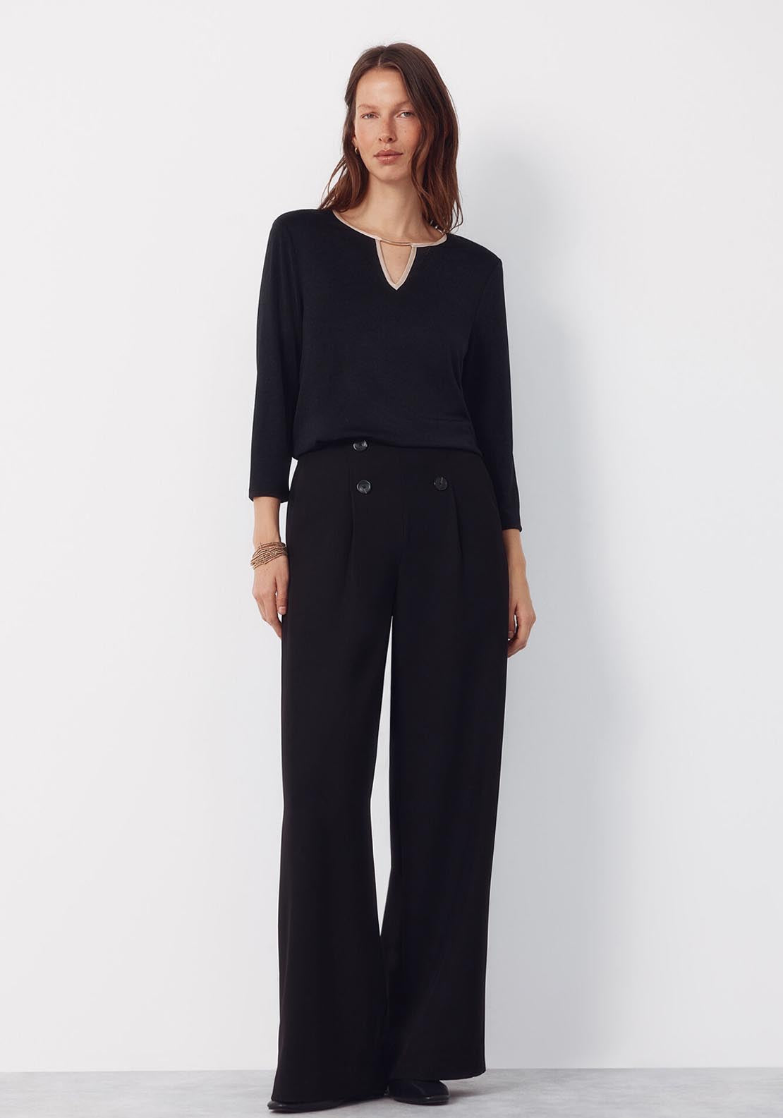 Top Teardrop Contrast - Black