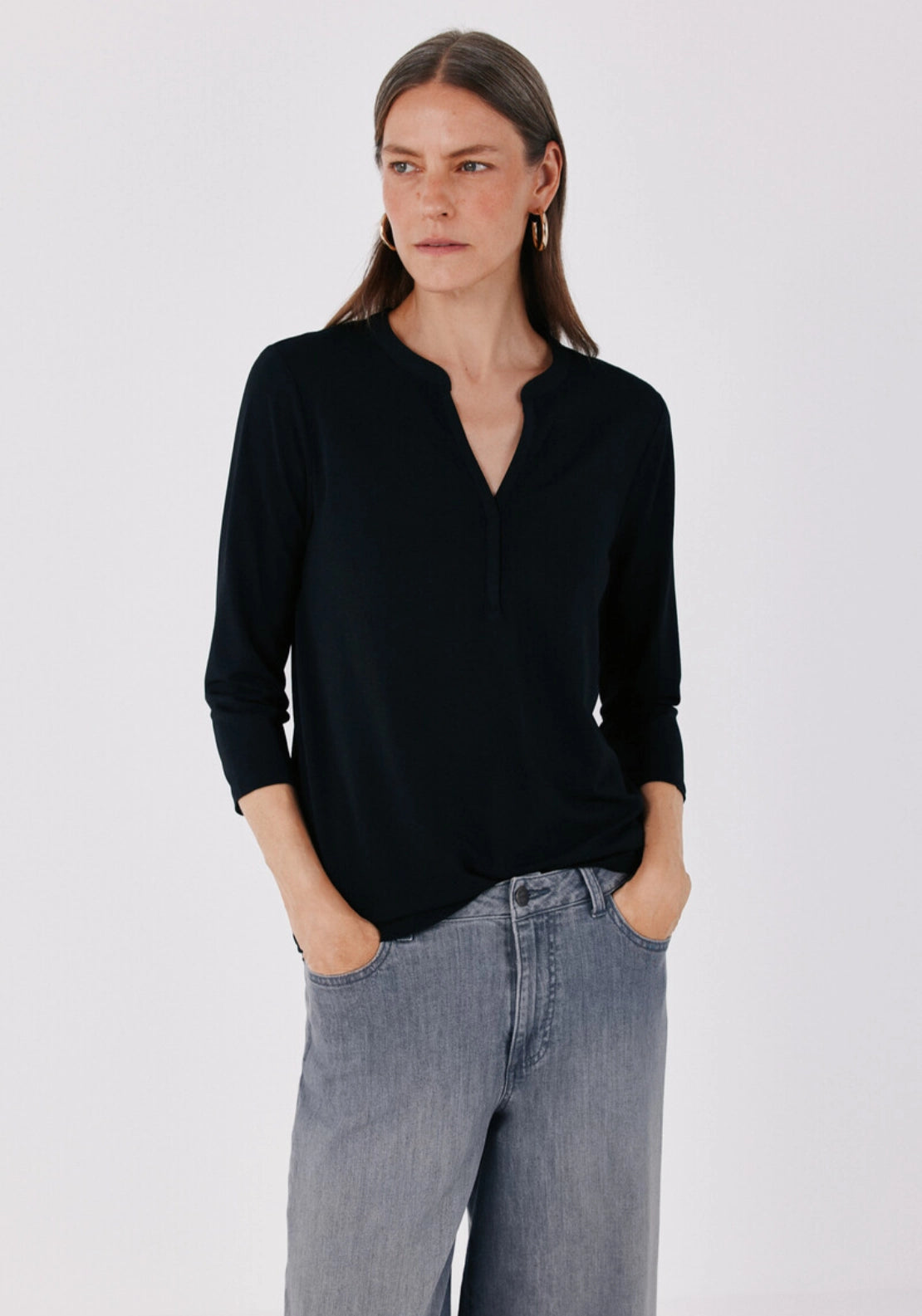 Henley T-Shirt - Black