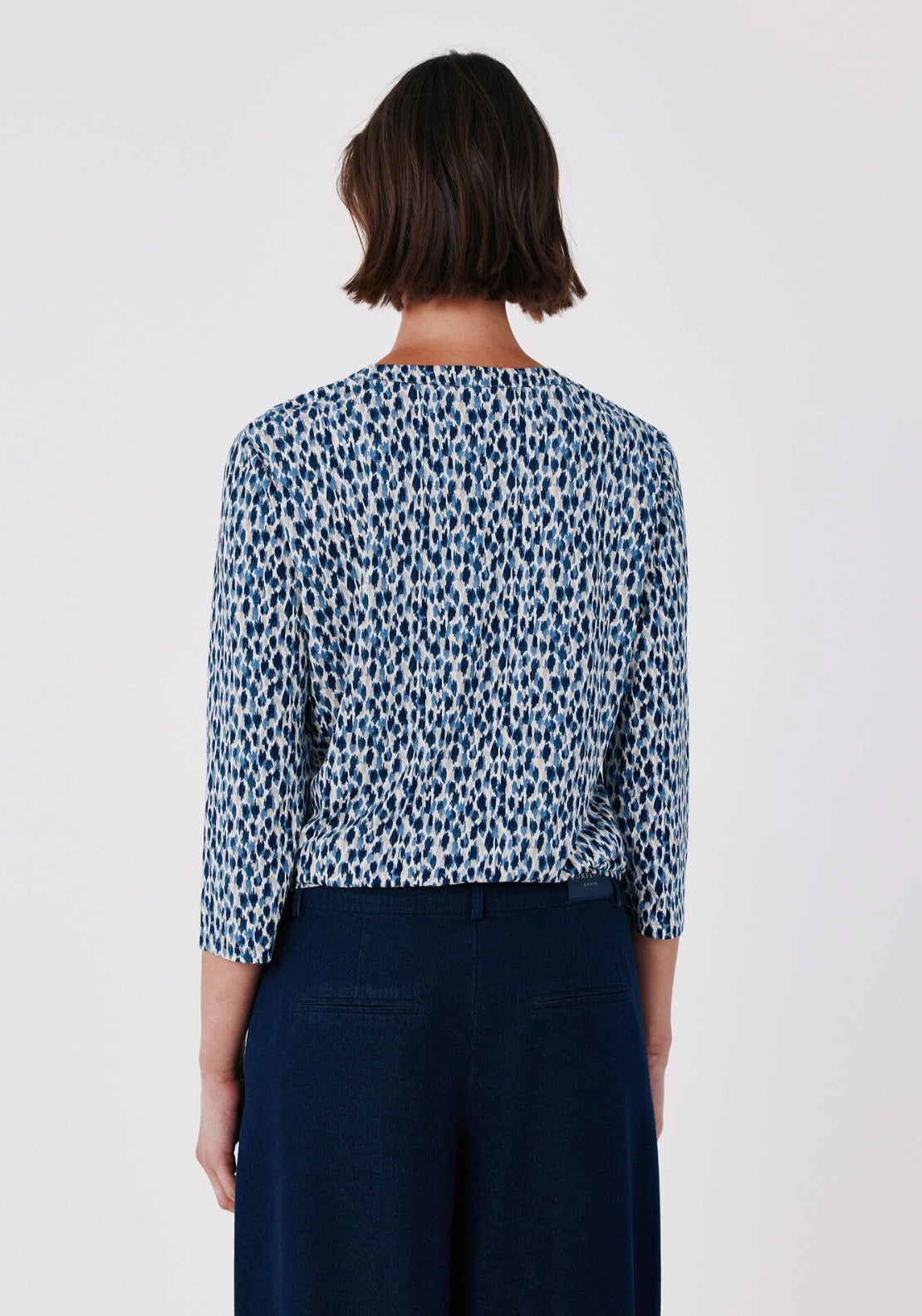 Henley T-Shirt - Blue Print