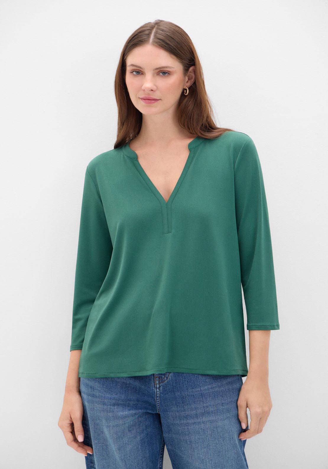 Cortefiel Patterned T-Shirt - Green 4 Shaws Department Stores