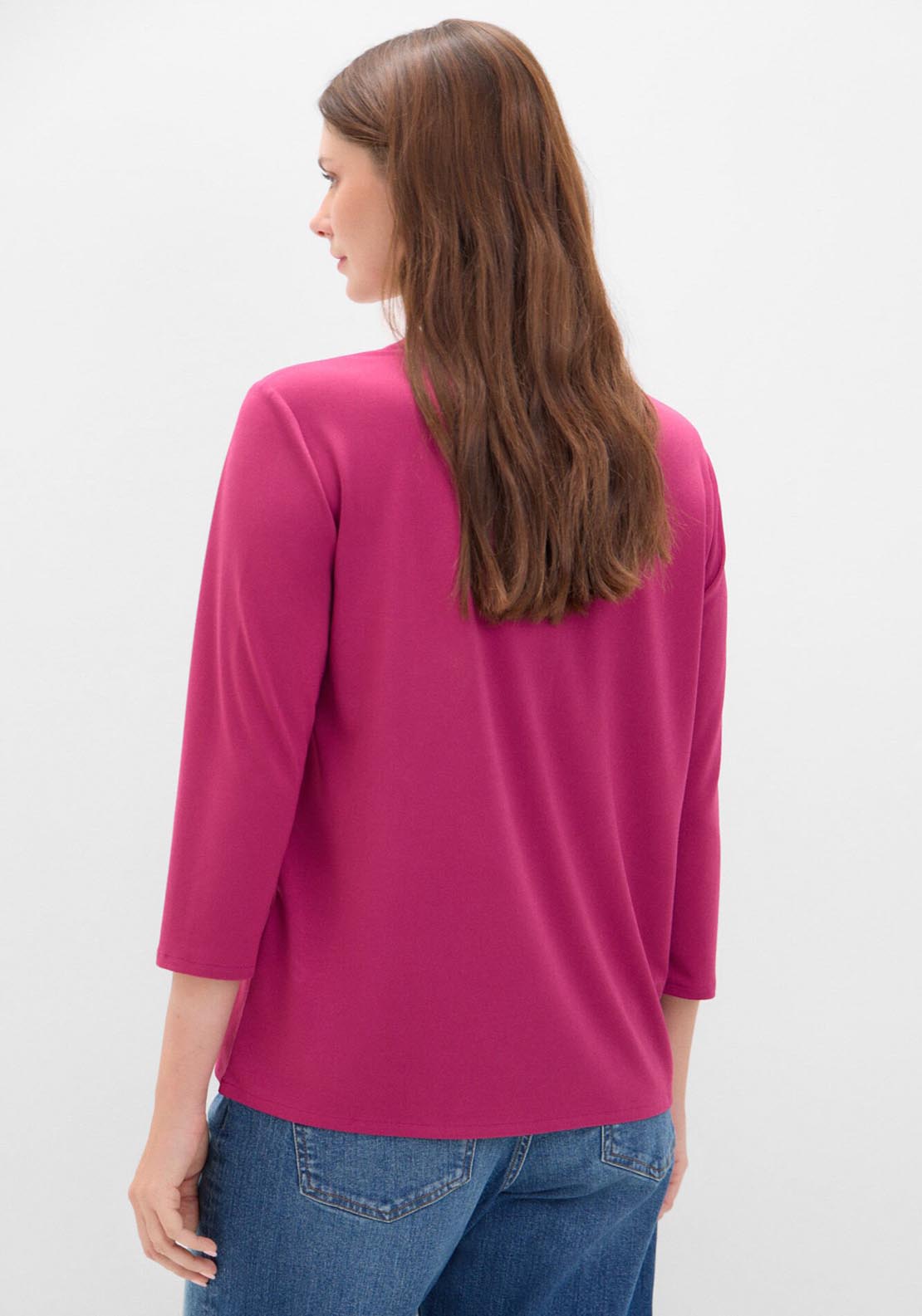 Cortefiel Essential Fluid T-Shirt - Wine 4 Shaws Department Stores