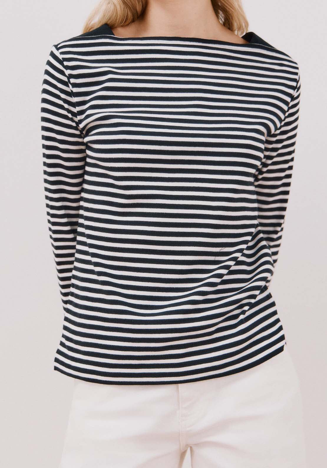 Cortefiel Striped t-shirt - White 3 Shaws Department Stores