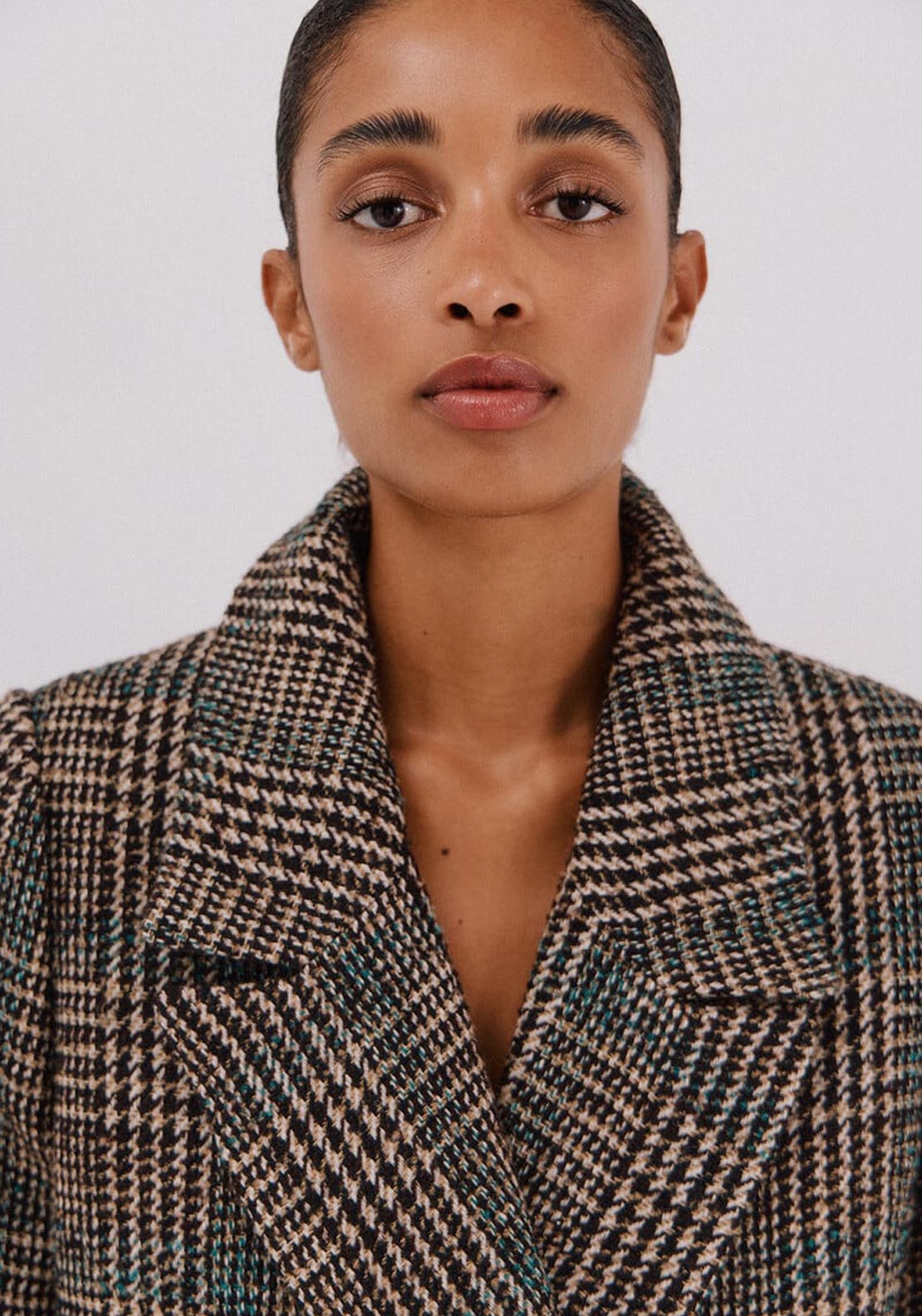 Long Fabric Coat - Multicolour