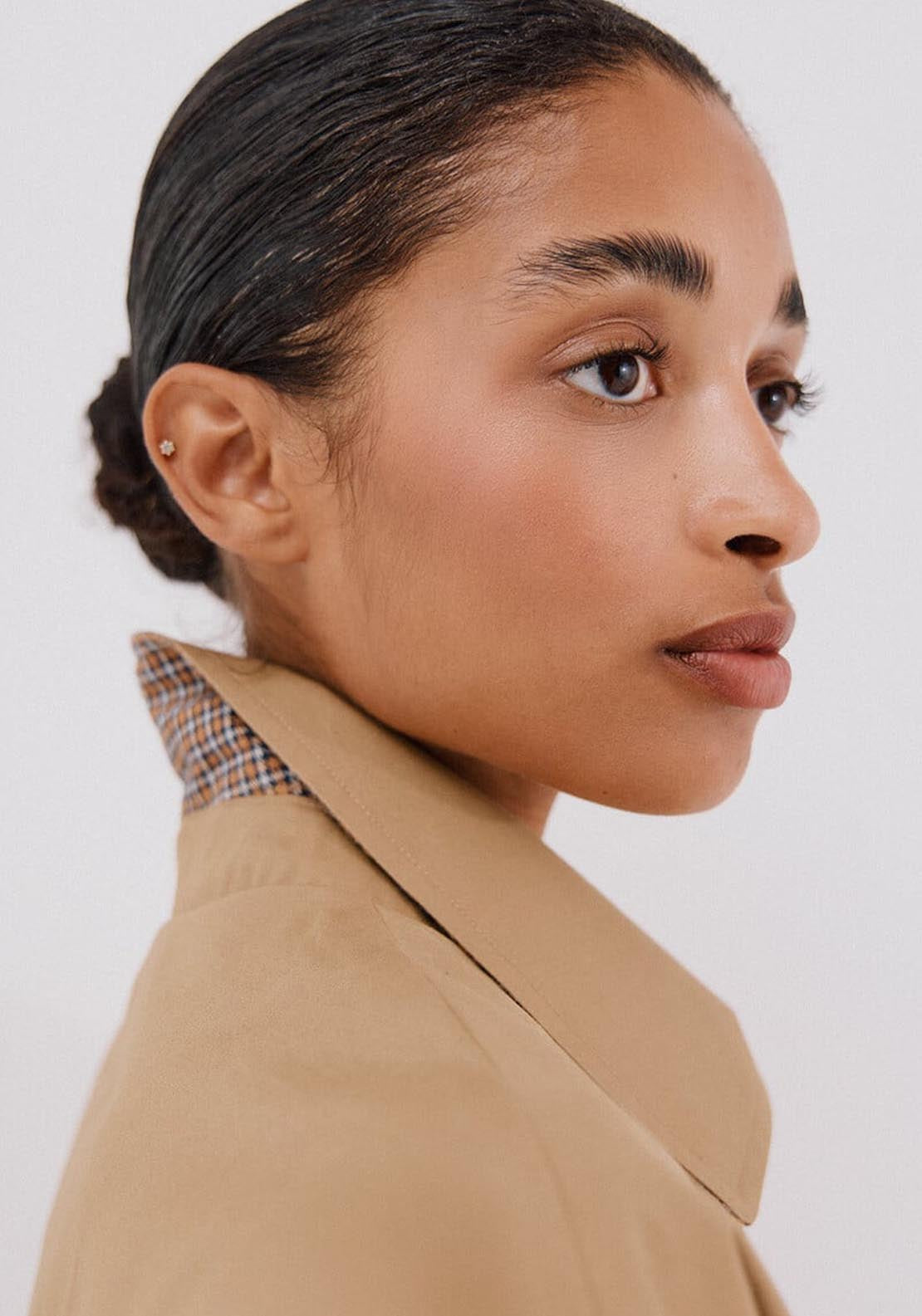 Long Trench Coat - Beige