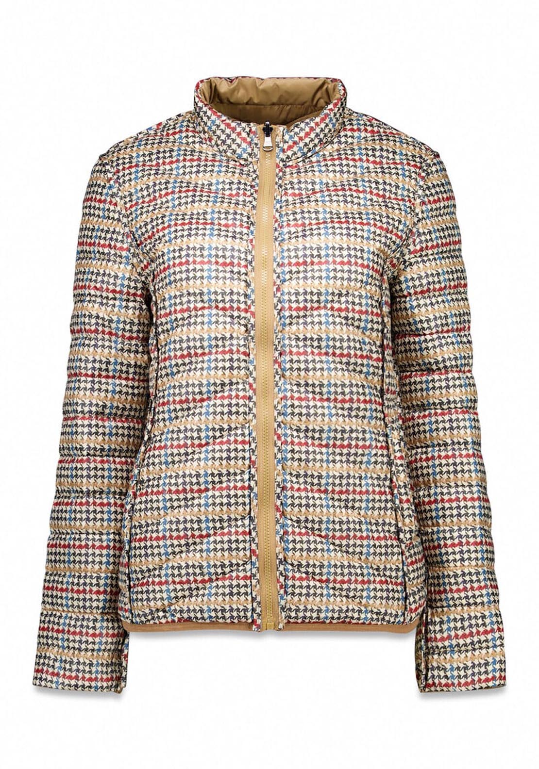 Cortefiel Reversible Feather Bomber Jacket - Beige 9 Shaws Department Stores